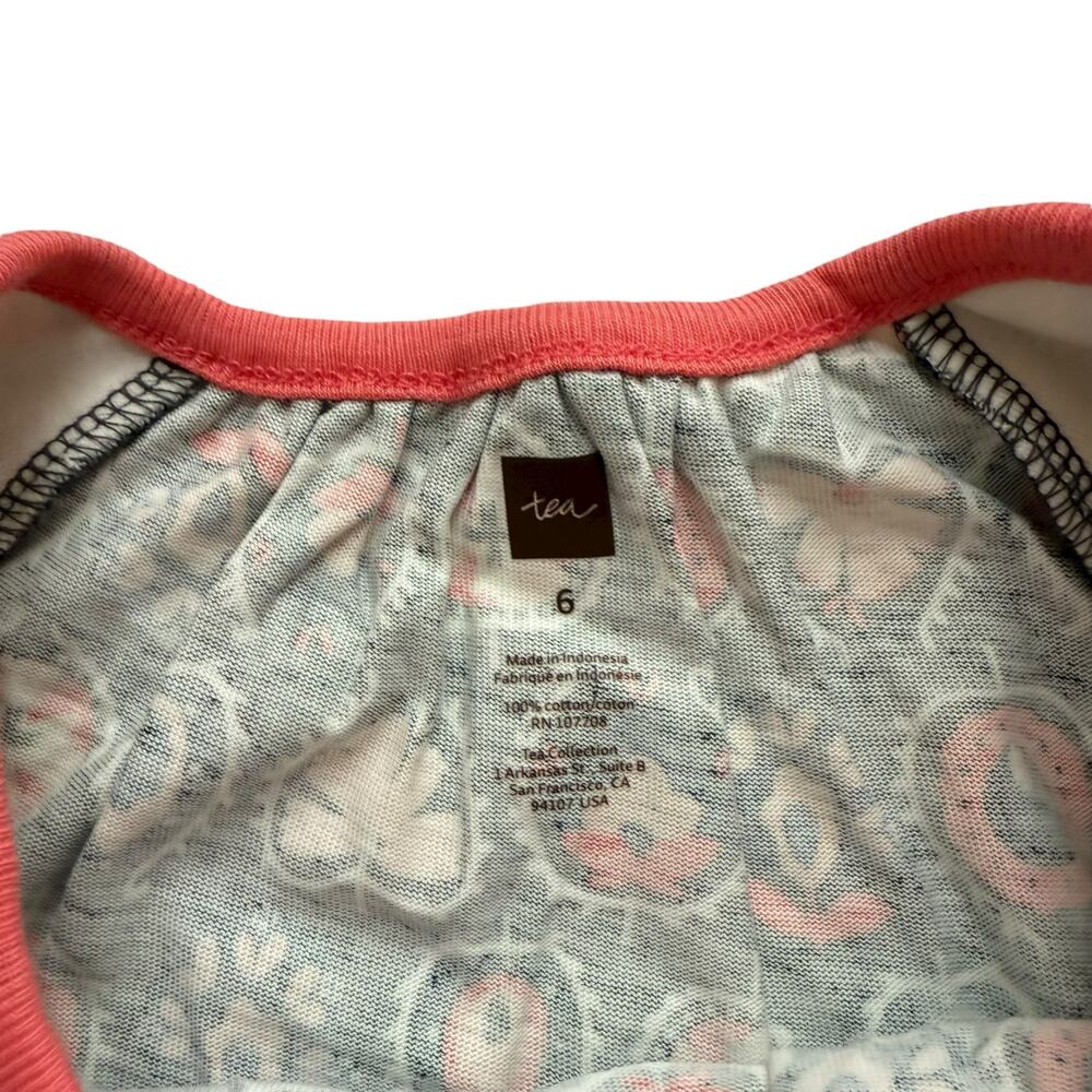 NWT Tea Collection Layered Sleeve Patterned Dress Size 6 - Picture 5 of 5